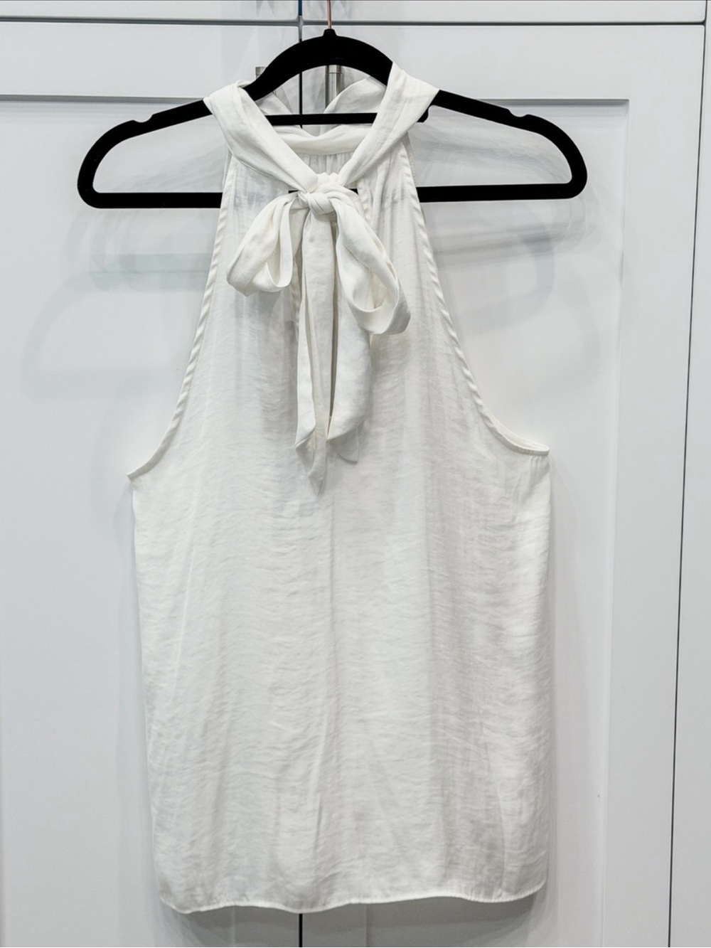 Naked Zebra White Collared Sleeveless Halter Sz M - Picture 5 of 8